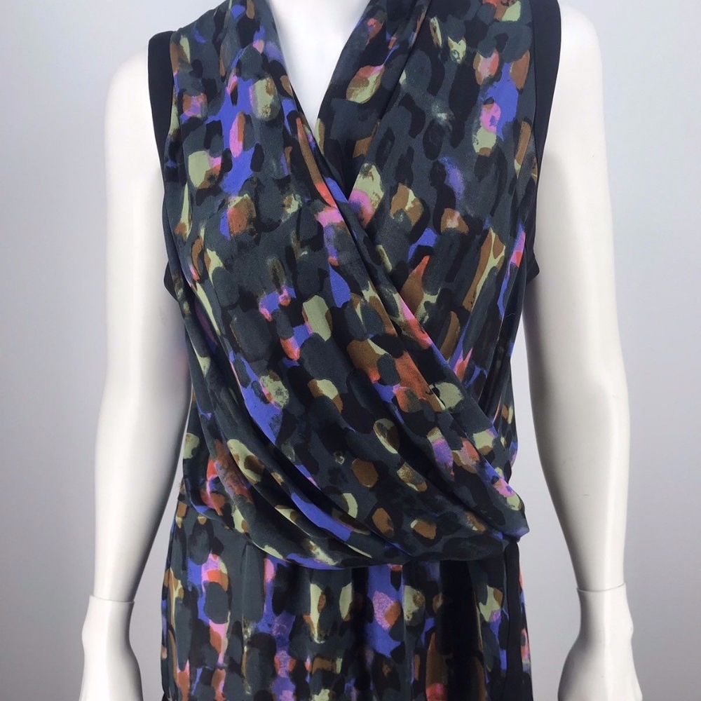 CAbi Women's Sleeveless Top Flaunt Wrap Style #3077 Medium